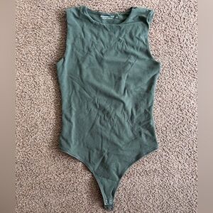 Abercrombie & Fitch Olive Halter Bodysuit